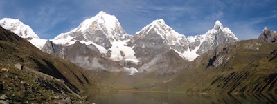 Panorama of Huayhuash range